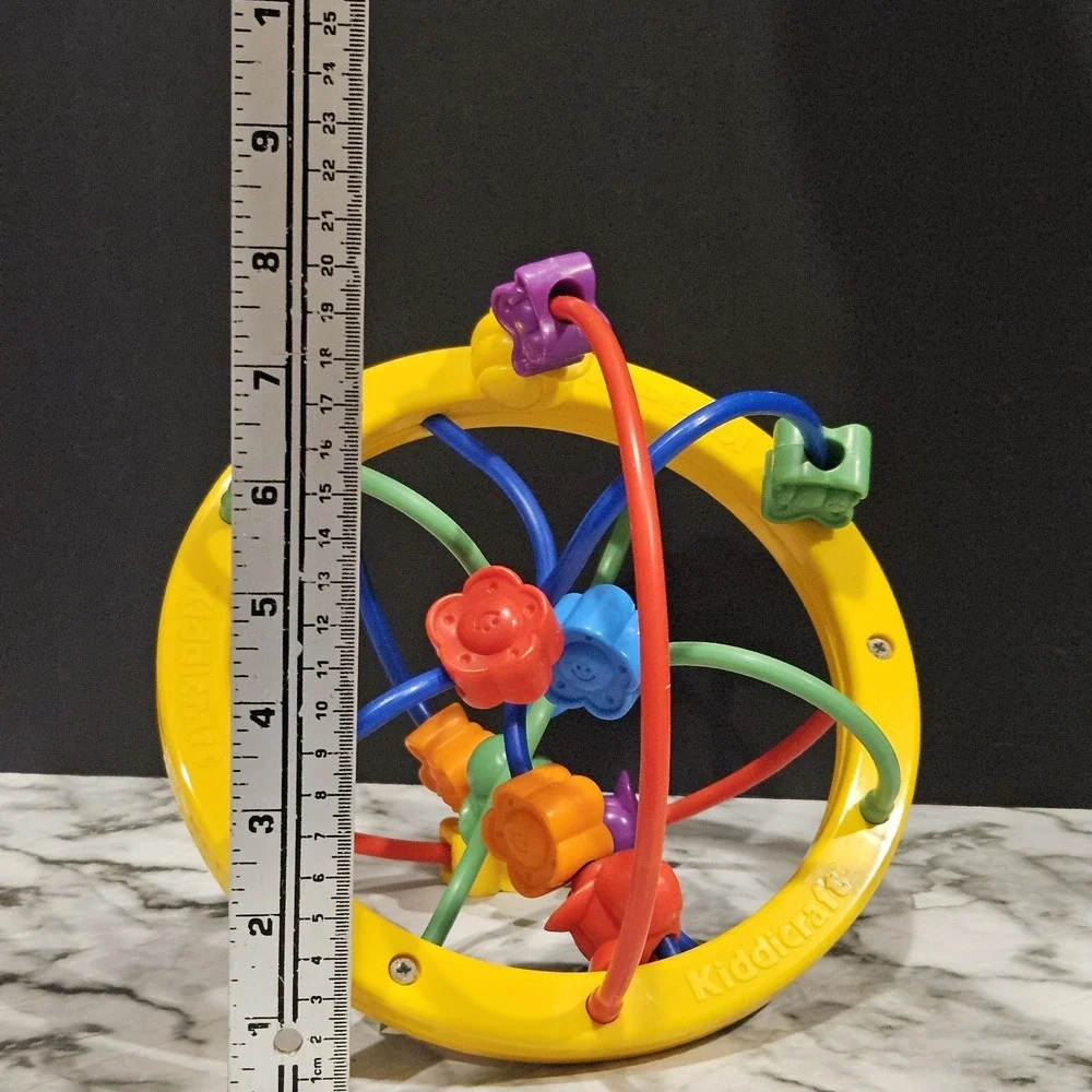Vintage 1995 Fisher‎ Price Kiddicraft Bead Ball Activity Toy 5779 OT Sensory